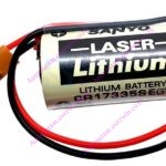 SANYO CR17335SE BATTERT - 3V LASER LITHIUM with PLUG (2/3 A size)